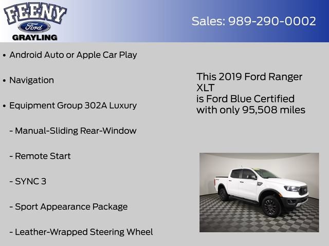 Used 2019 Ford Ranger XLT w/ Equipment Group 302A Luxury AWD/4WD image 9