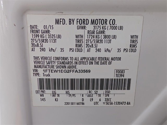 Used 2015 Ford F150 King Ranch w/ Equipment Group 601A Luxury image 40