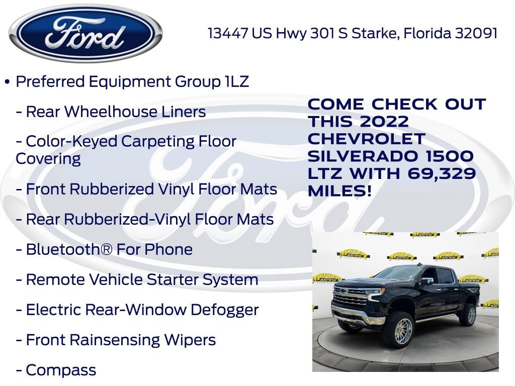 Used 2022 Chevrolet Silverado 1500 LTZ w/ LTZ Premium Package AWD/4WD image 25