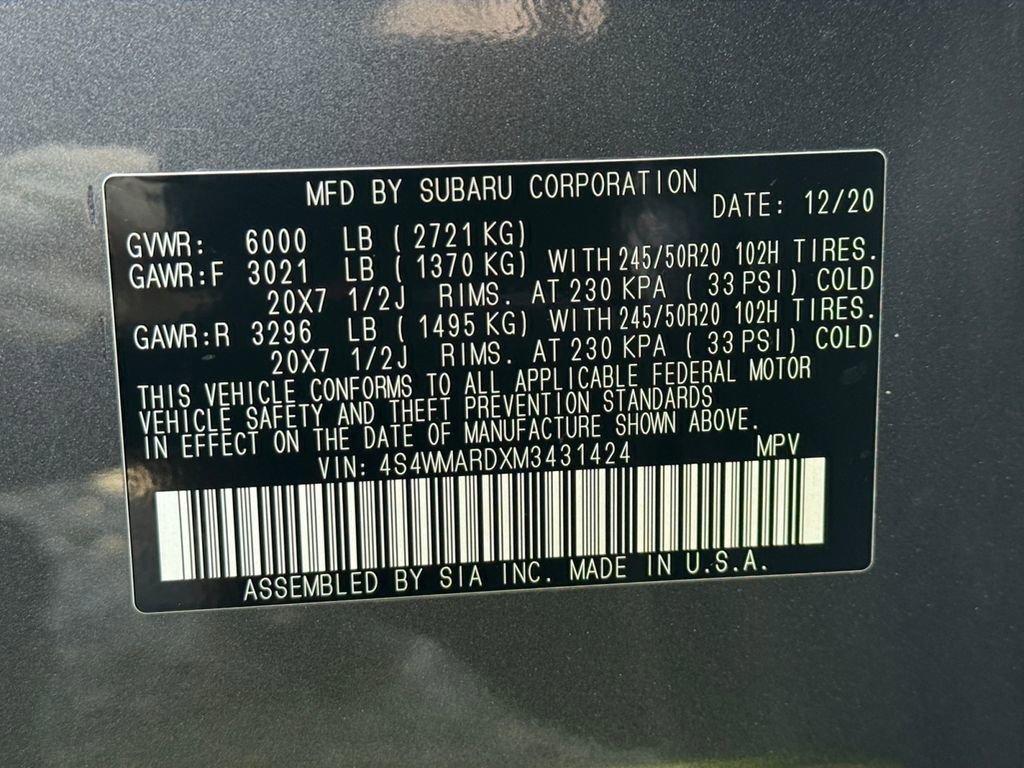 Used 2021 Subaru Ascent Touring image 35