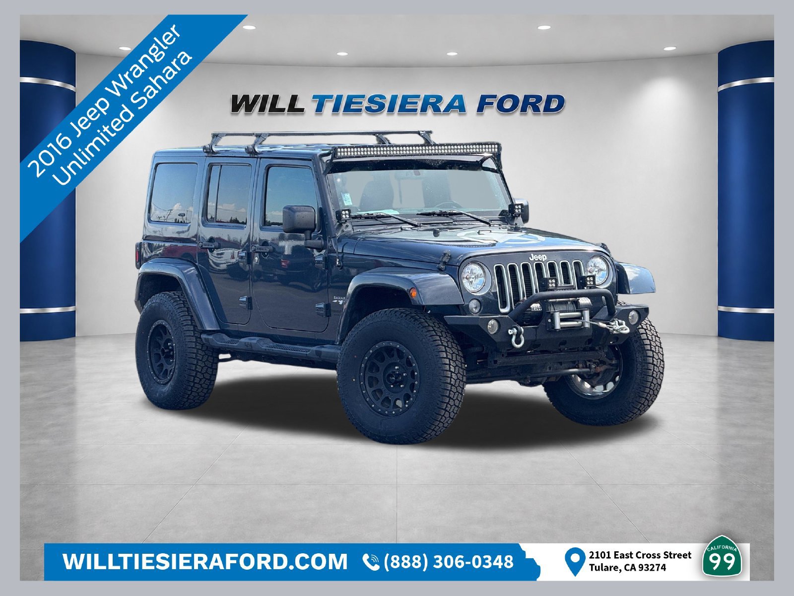 Used 2016 Jeep Wrangler Unlimited Sahara w/ Connectivity Group AWD/4WD 360° Tour