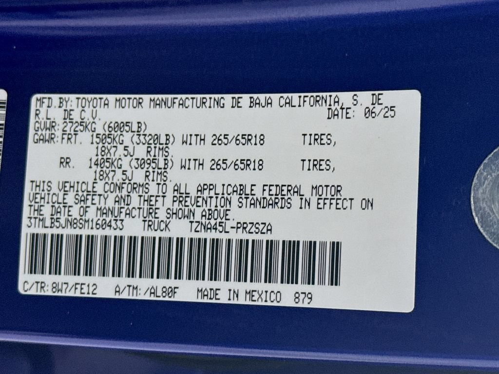 Certified 2025 Toyota Tacoma TRD Sport AWD/4WD image 37