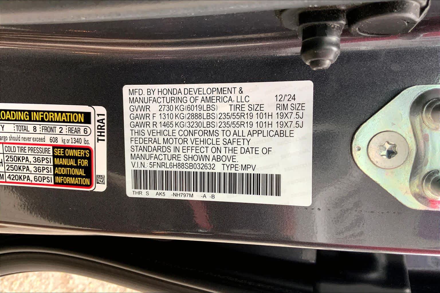 Used 2025 Honda Odyssey Touring image 35