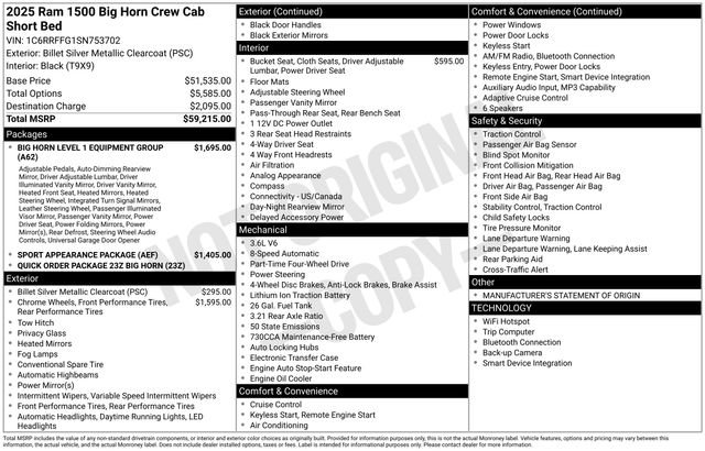 Used 2025 RAM 1500 Big Horn image 36