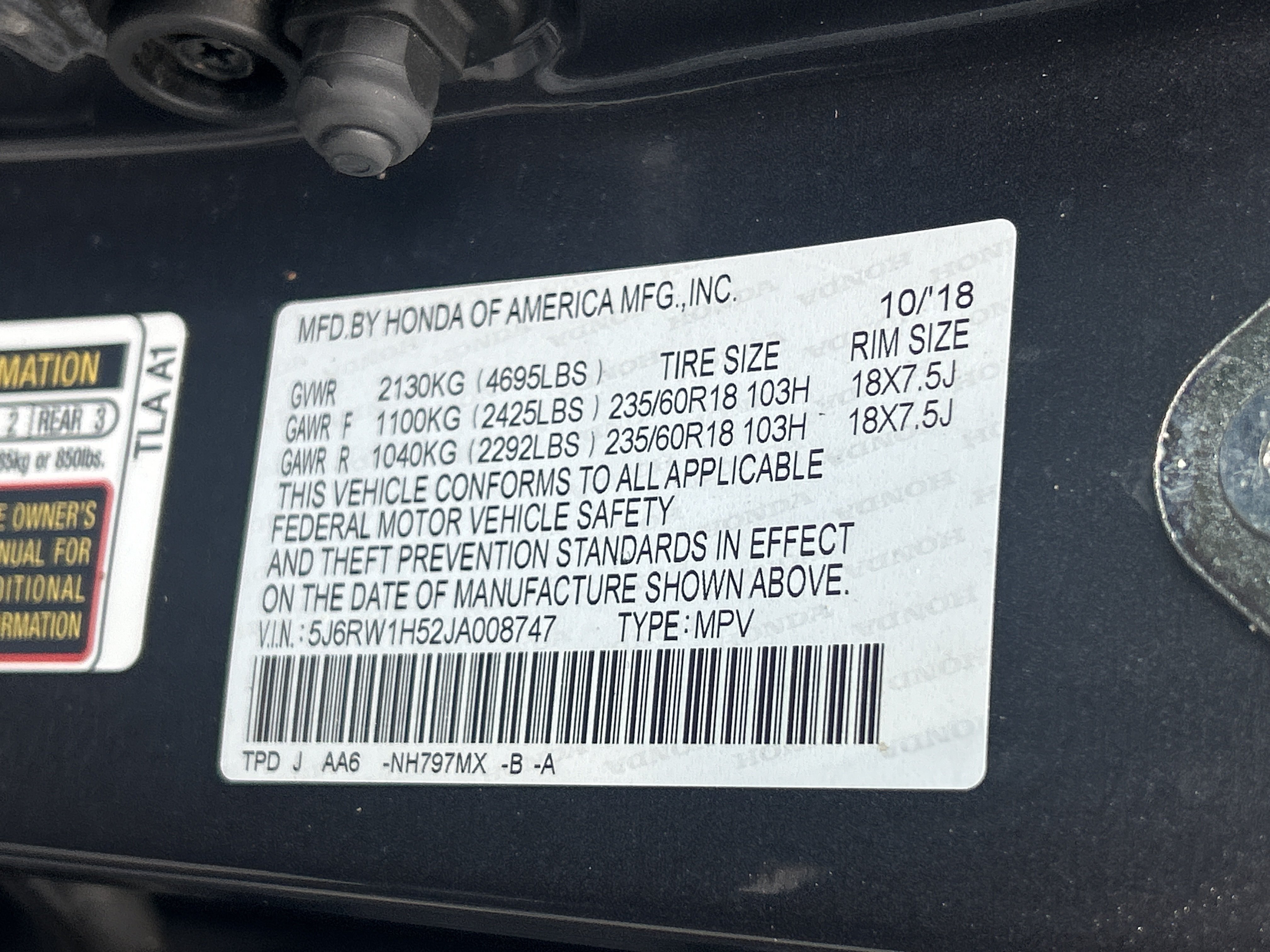 Certified 2018 Honda CR-V EX image 36