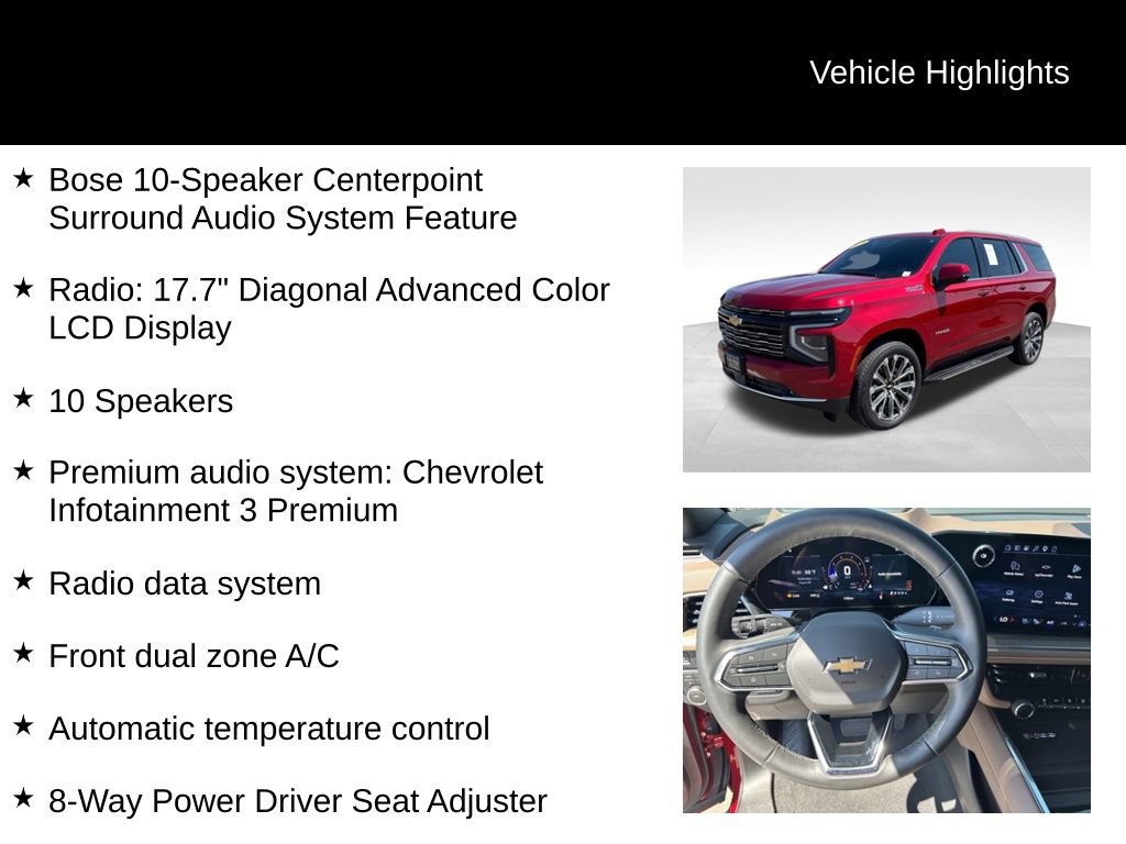 Certified 2026 Chevrolet Tahoe High Country w/ Sun And Tow Package AWD/4WD image 17