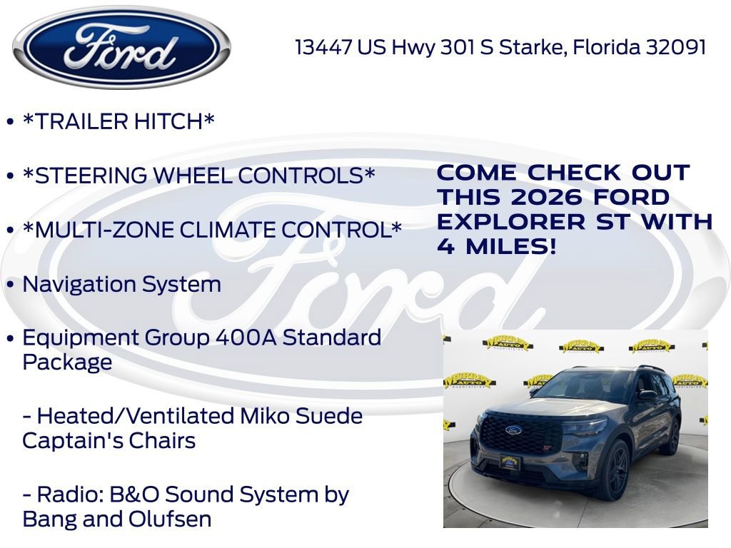 New 2026 Ford Explorer ST w/ Sun And Sound Package image 15