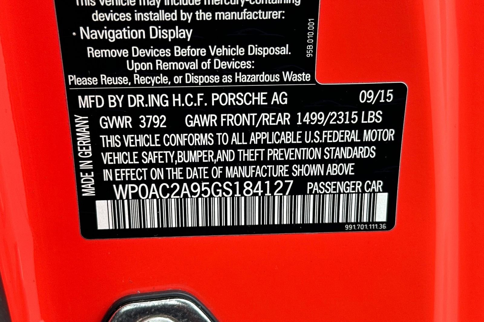 Used 2016 Porsche 911 GT3 image 43