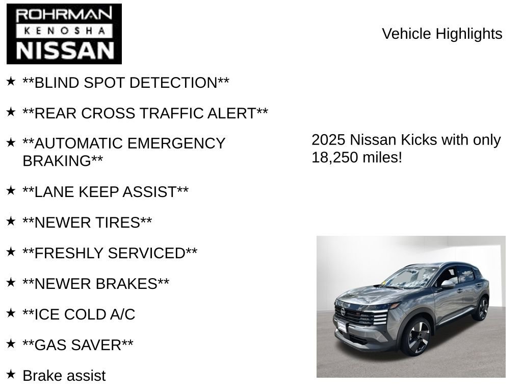 Certified 2025 Nissan Kicks SR AWD/4WD image 7