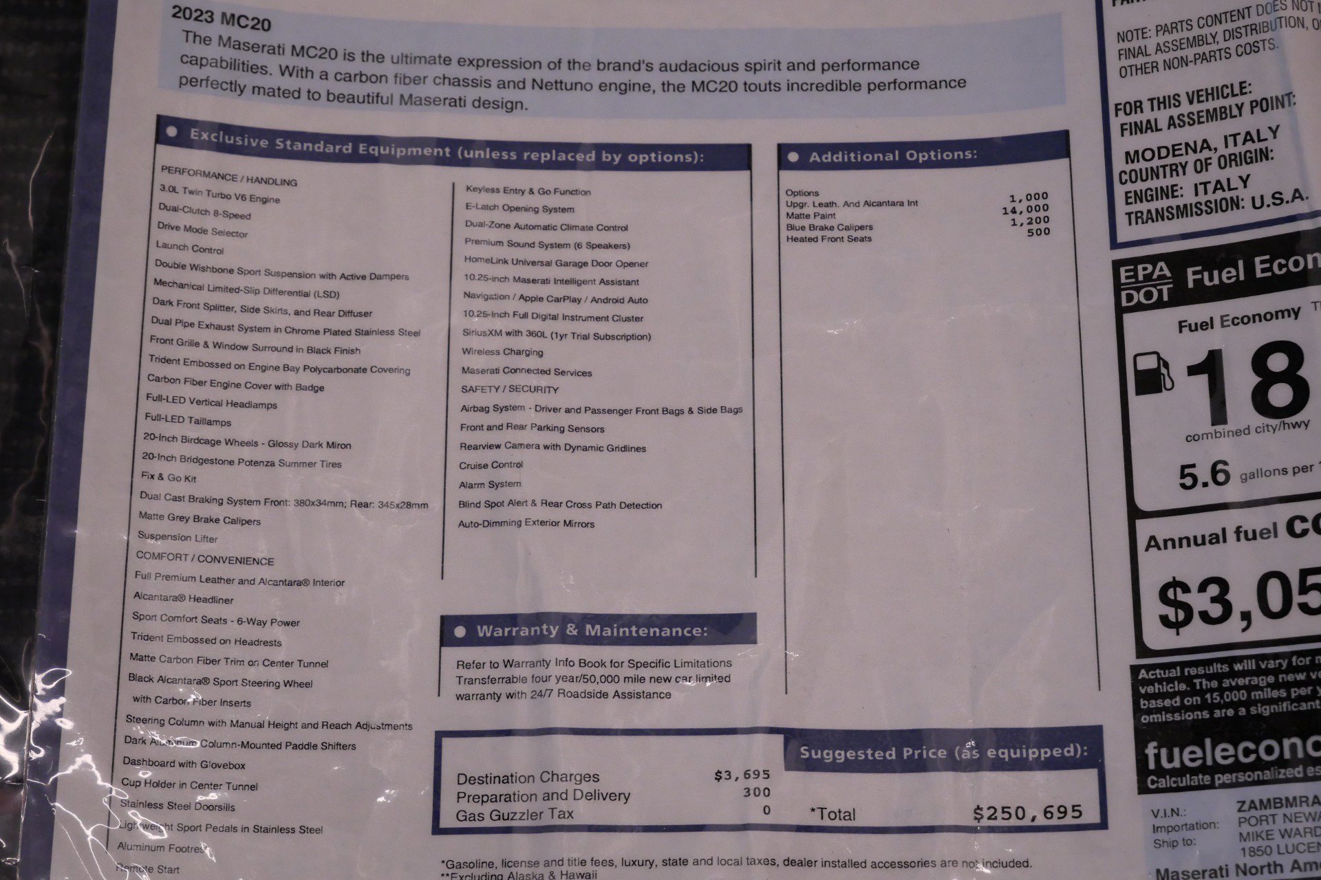 Used 2023 Maserati MC20 Coupe image 24