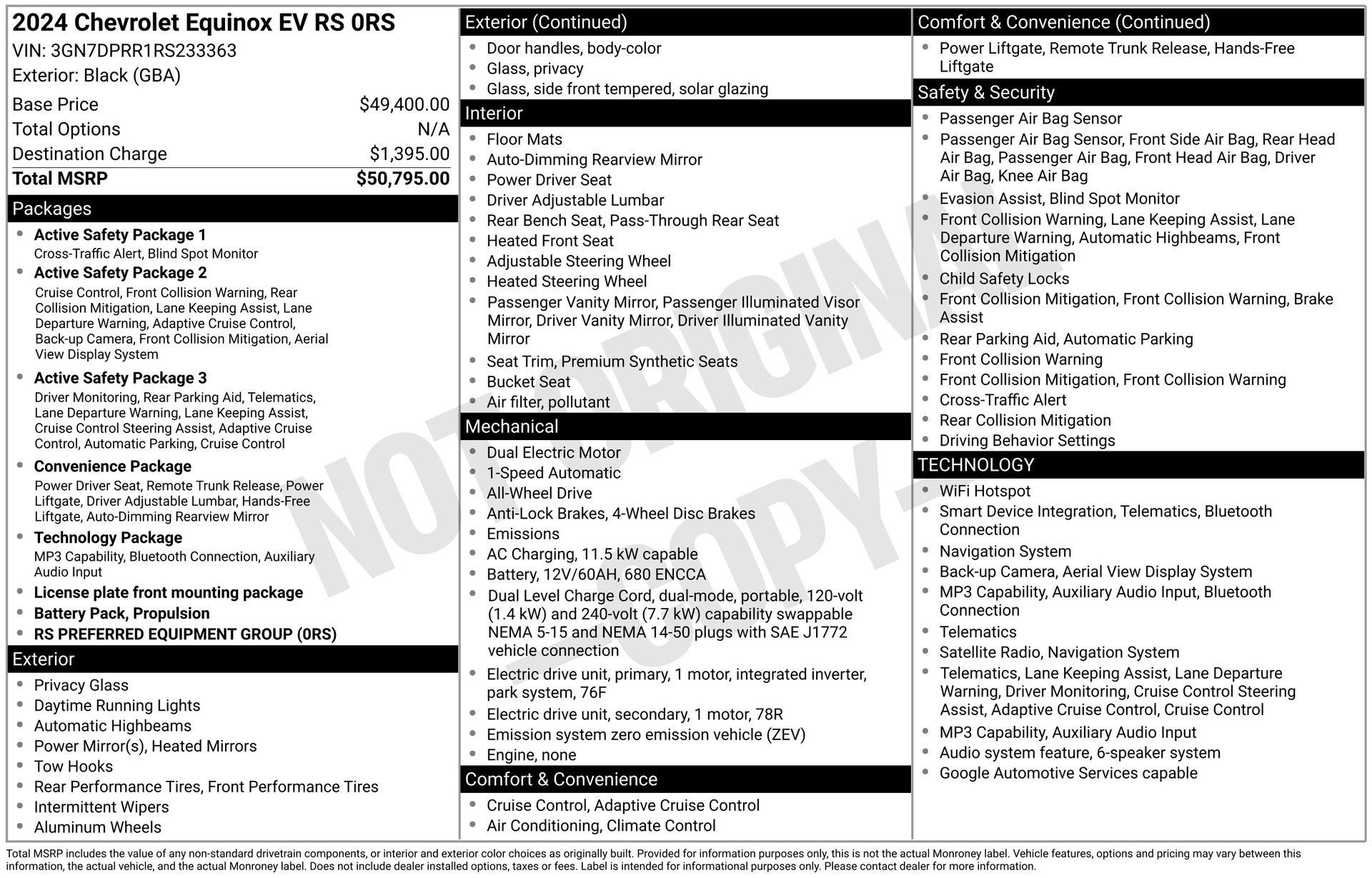 Used 2024 Chevrolet Equinox EV RS AWD/4WD image 4