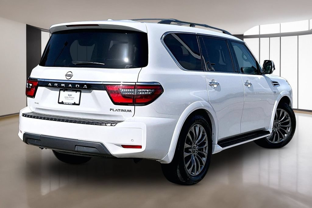 Used 2021 Nissan Armada Platinum w/ Captain's Chairs Package AWD/4WD image 2