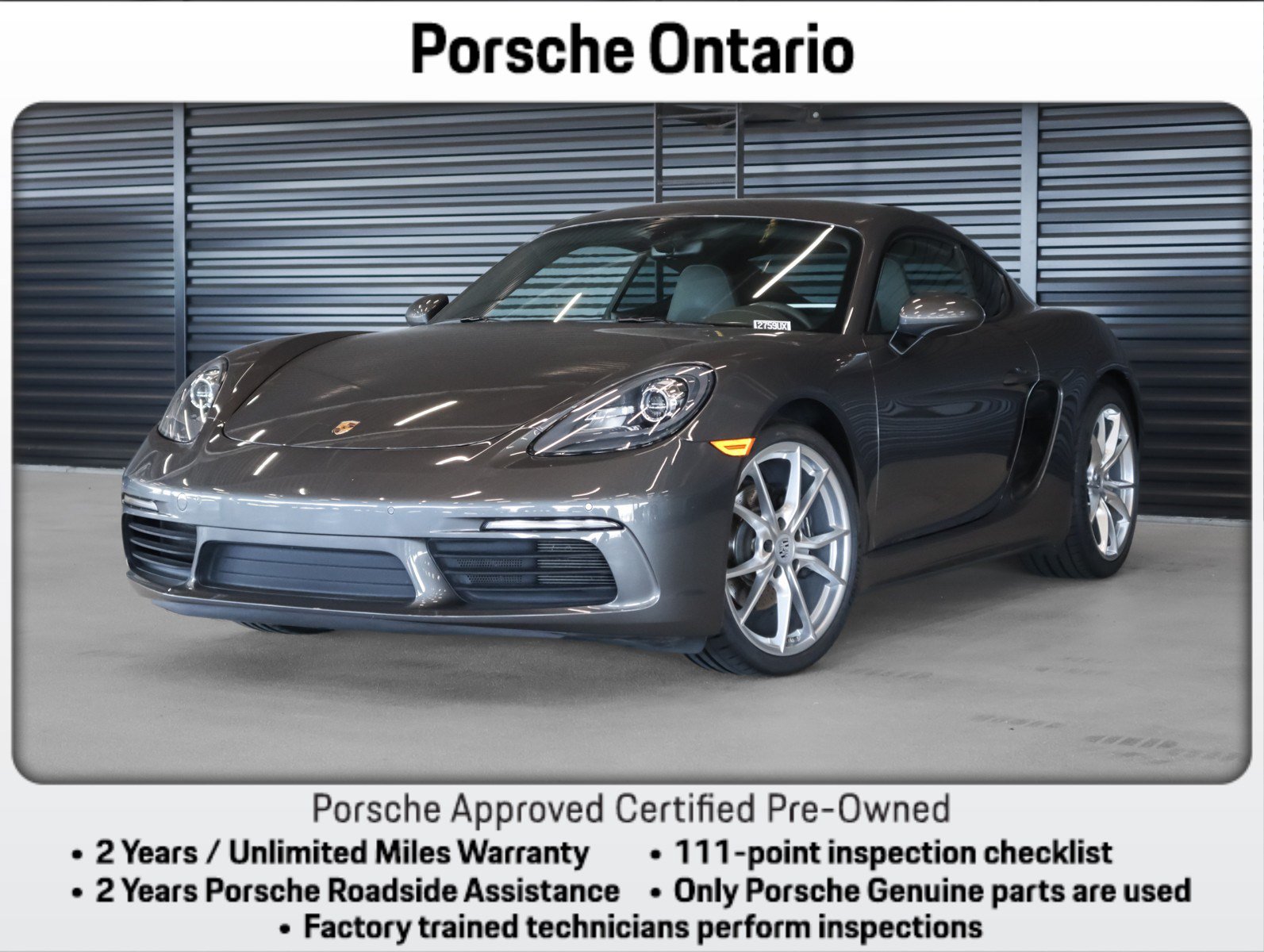 Certified 2018 Porsche 718 Cayman