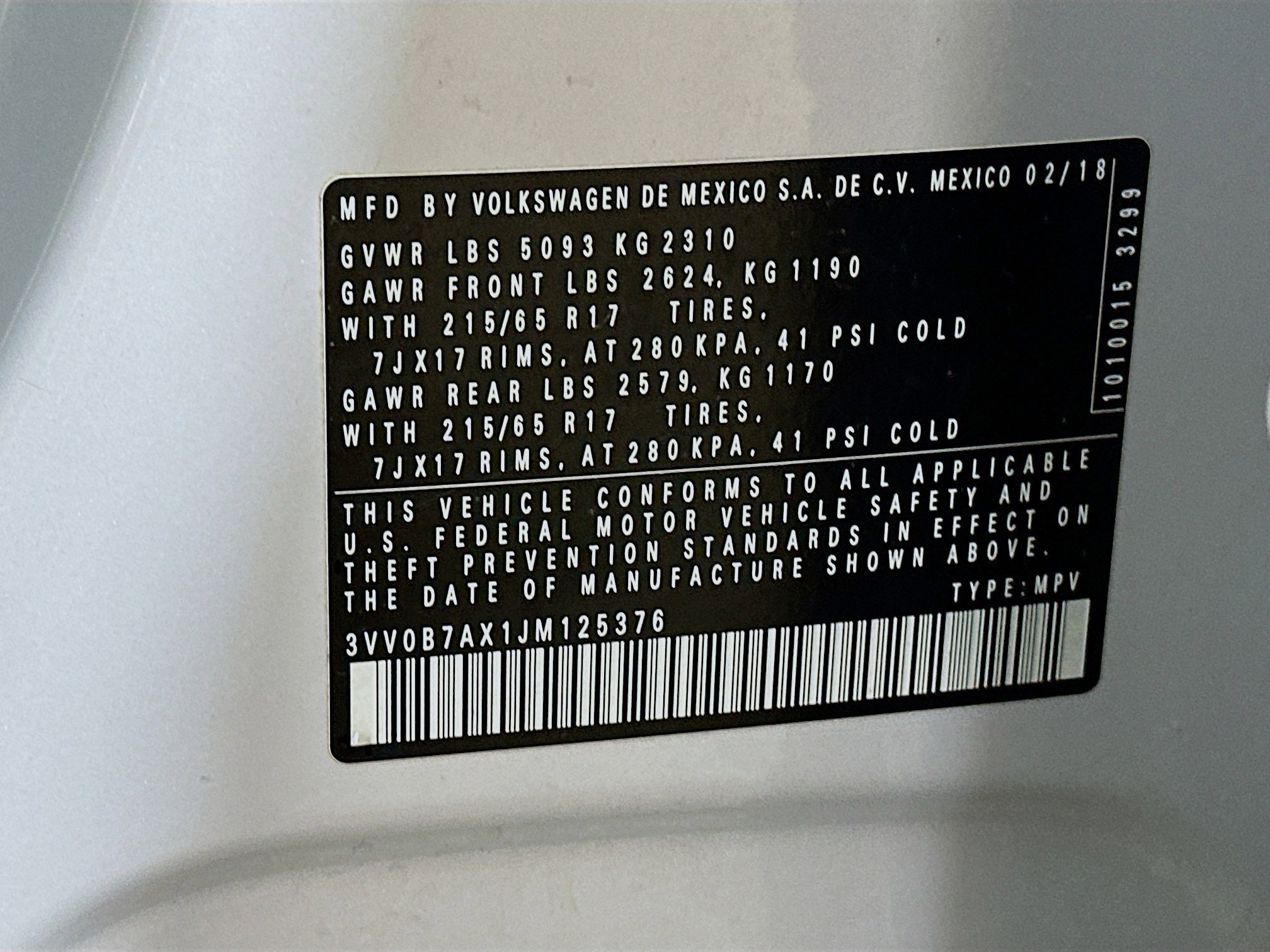 Used 2018 Volkswagen Tiguan S AWD/4WD image 29