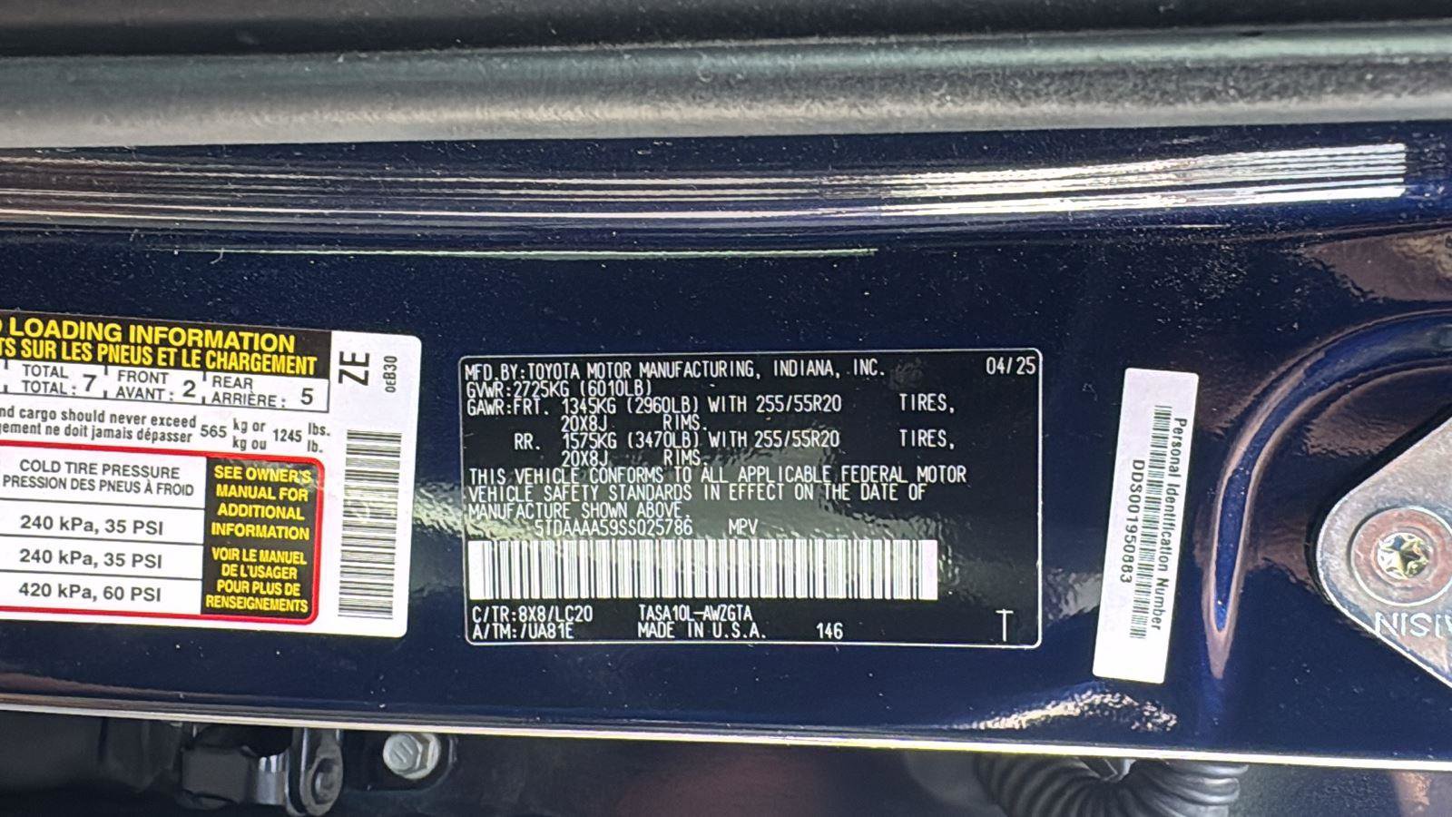 Used 2025 Toyota Grand Highlander FWD image 24