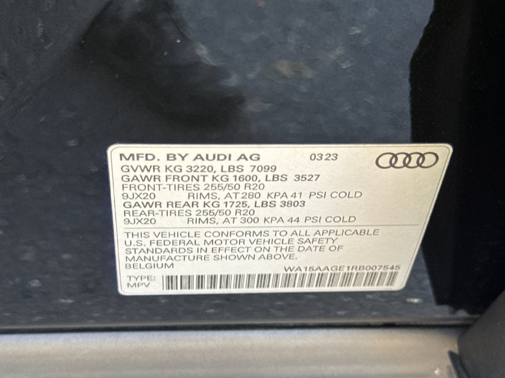Used 2024 Audi Q8 e-tron Premium Plus w/ Premium Plus Package AWD/4WD image 42