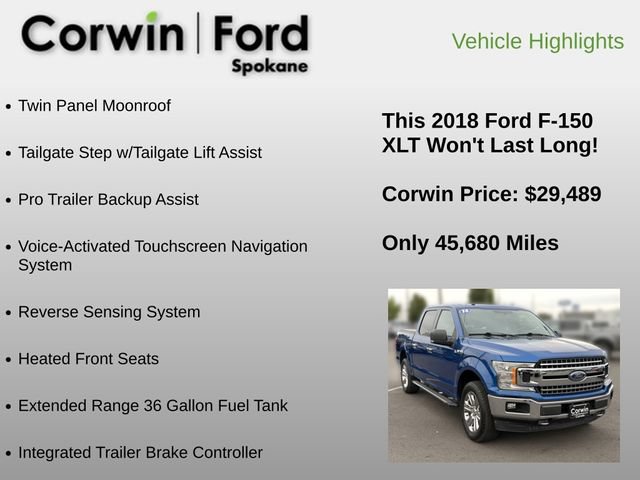 Used 2018 Ford F150 XLT w/ Equipment Group 302A Luxury AWD/4WD image 24