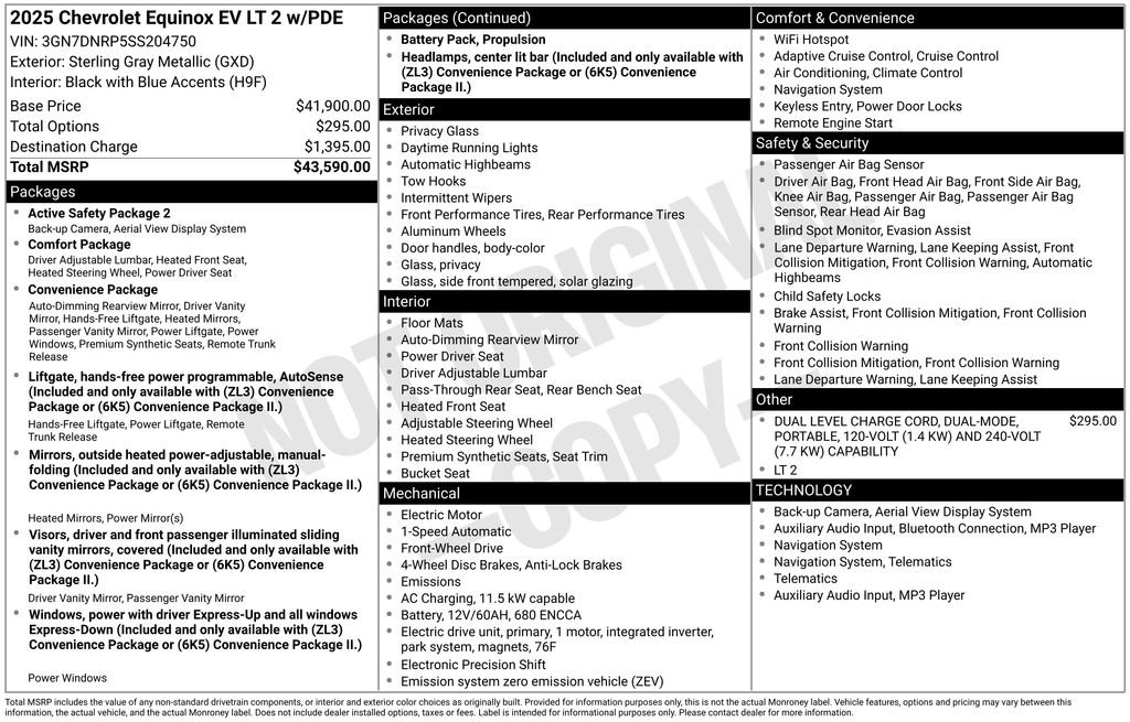 Used 2025 Chevrolet Equinox EV LT image 41