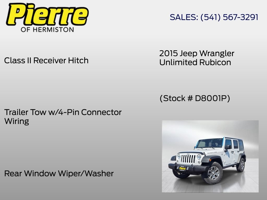 Used 2015 Jeep Wrangler Unlimited Rubicon w/ Max Tow Package AWD/4WD image 24