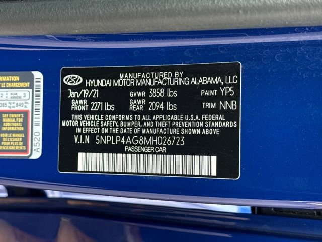 Certified 2021 Hyundai Elantra Limited w/ Cargo Package image 30