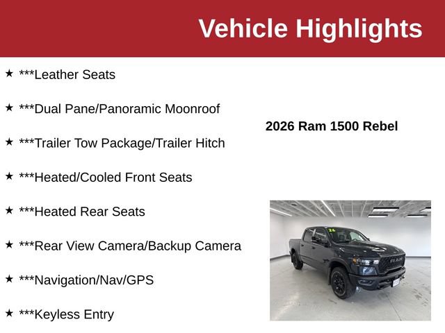 Used 2026 RAM 1500 Rebel w/ G/T Package AWD/4WD image 10