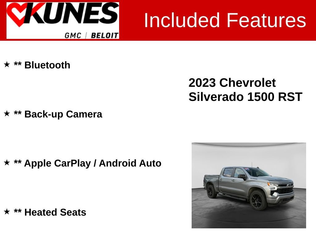 Used 2023 Chevrolet Silverado 1500 RST w/ Convenience Package II AWD/4WD image 2
