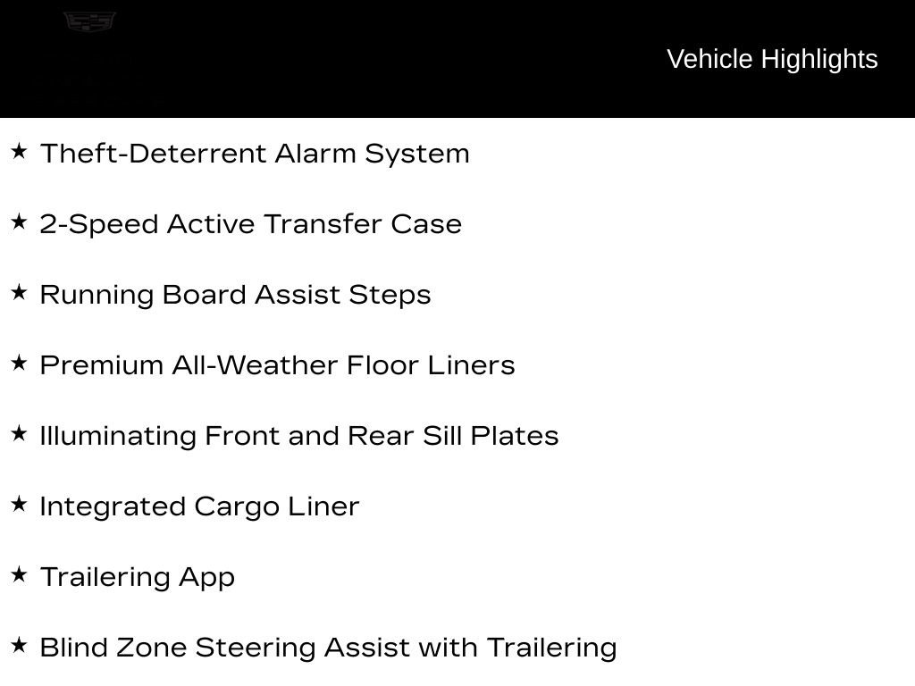 Certified 2025 Cadillac Escalade Sport w/ LPO, Floor Liner Package AWD/4WD image 7