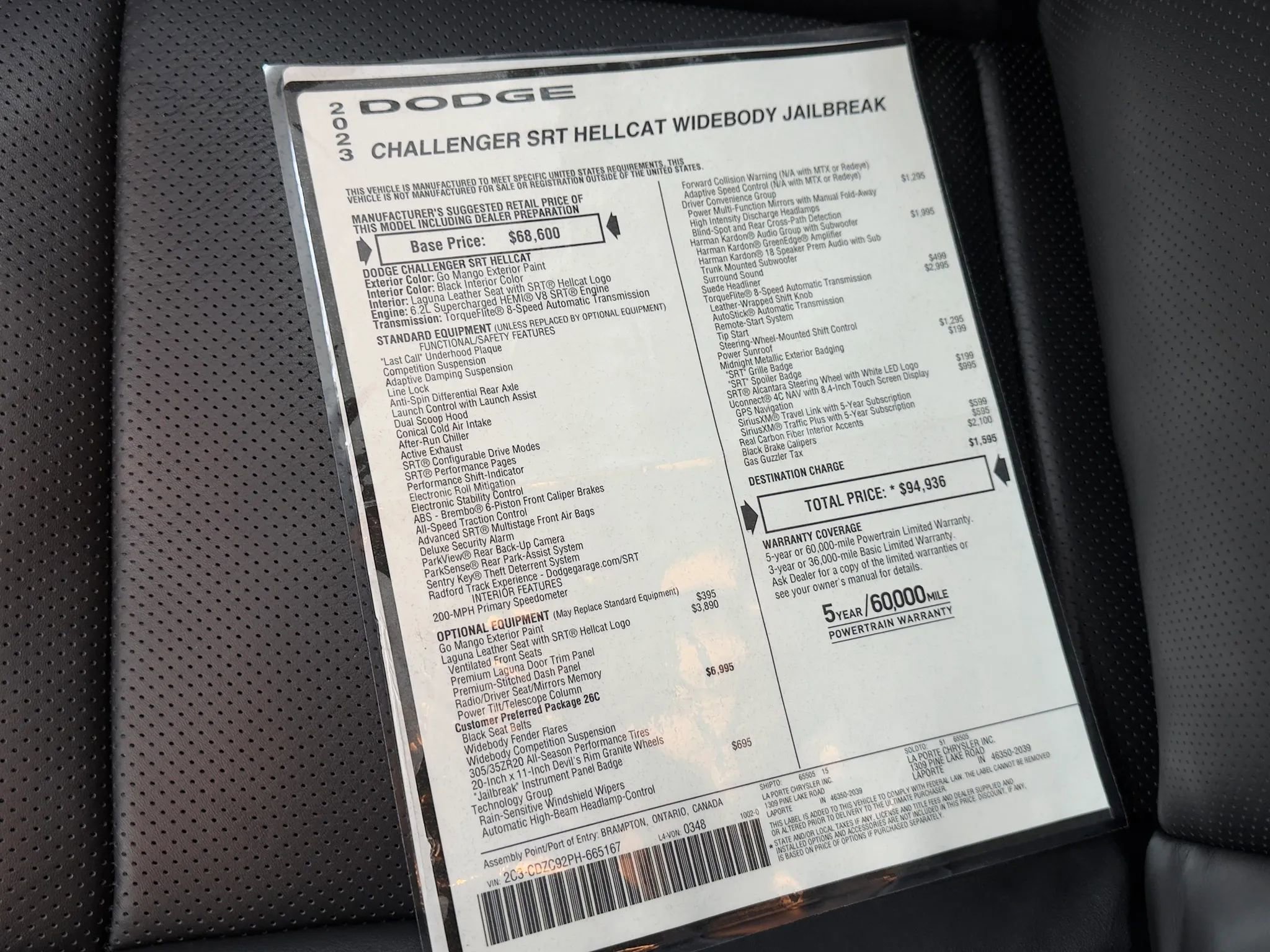 Used 2023 Dodge Challenger SRT Hellcat image 4