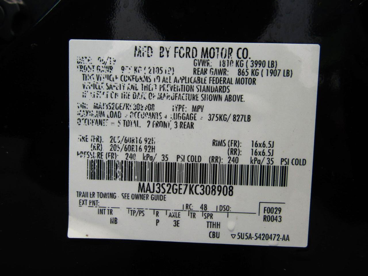 Used 2019 Ford EcoSport SE FWD image 27