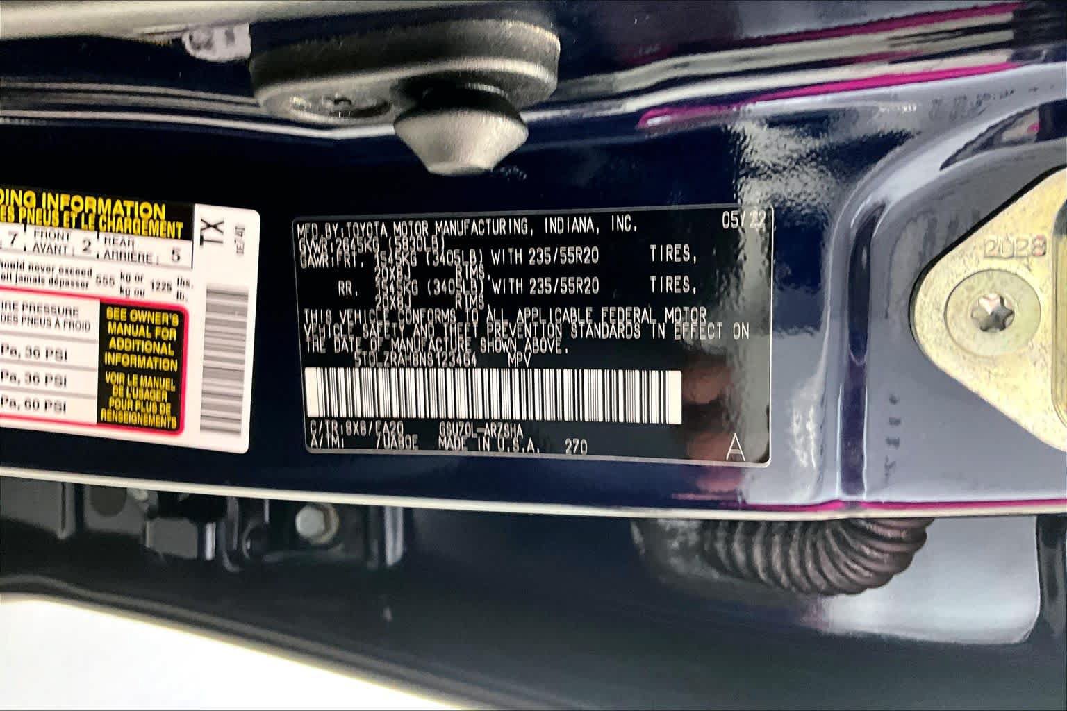 Used 2022 Toyota Highlander XSE FWD image 62