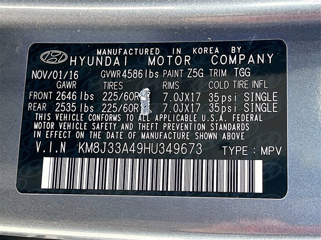 Used 2017 Hyundai Tucson SE image 31