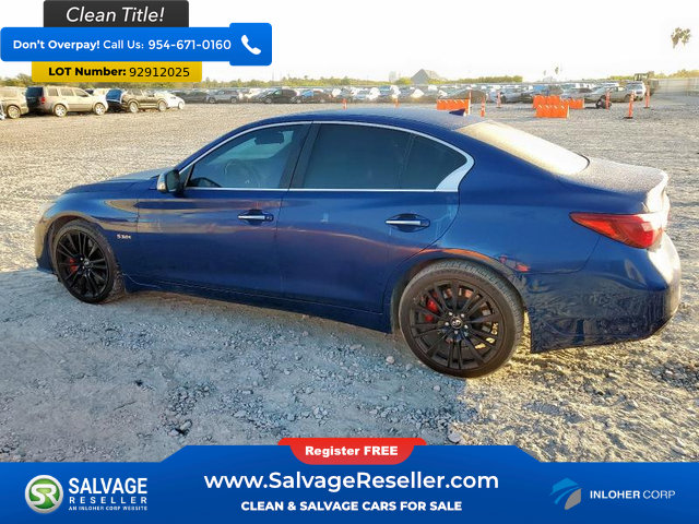 Used 2018 INFINITI Q50 Red Sport 400 w/ Sensory Package (Sport) image 3