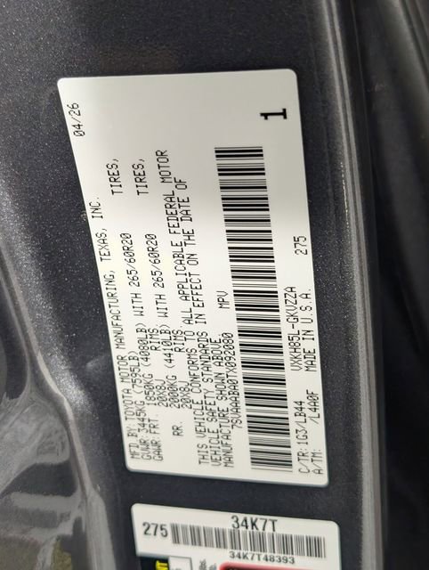 Used 2026 Toyota Sequoia 1794 Edition AWD/4WD image 38