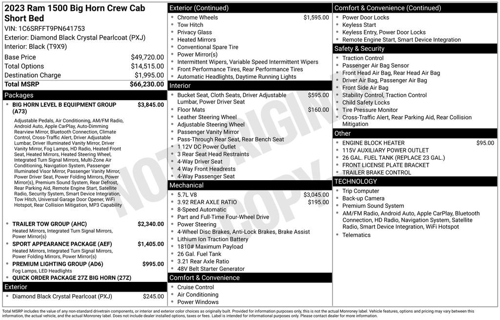 Used 2023 RAM 1500 Big Horn AWD/4WD image 7