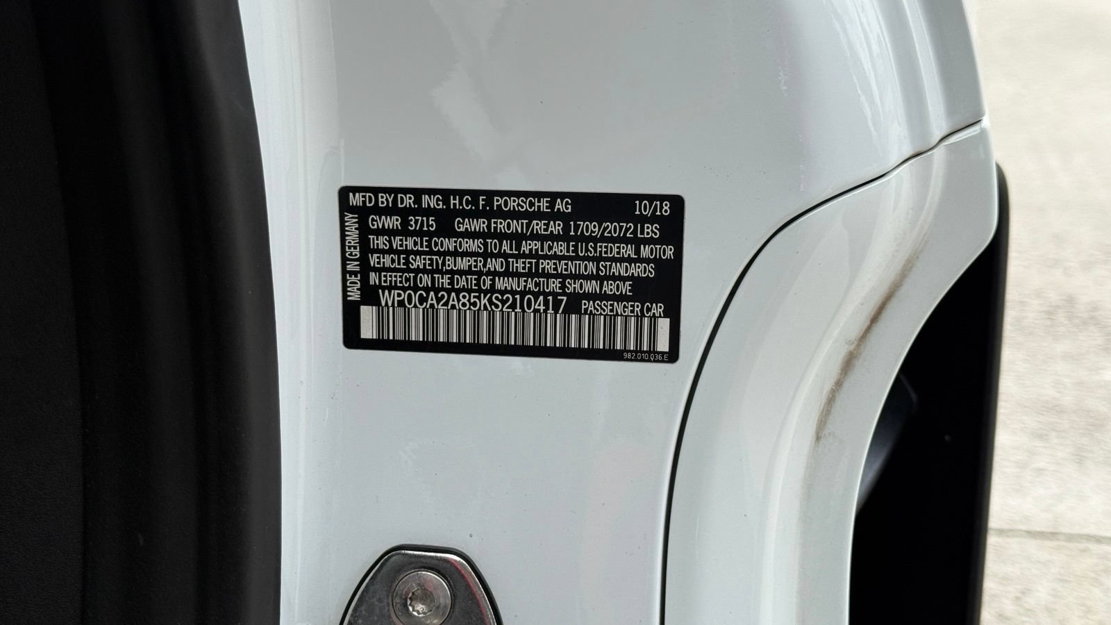 Used 2019 Porsche 718 Boxster RWD image 42