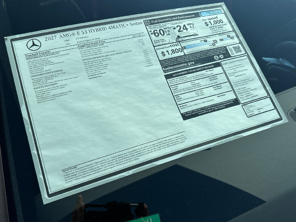 New 2027 Mercedes-Benz E 53 AMG e 4MATIC Sedan image 38