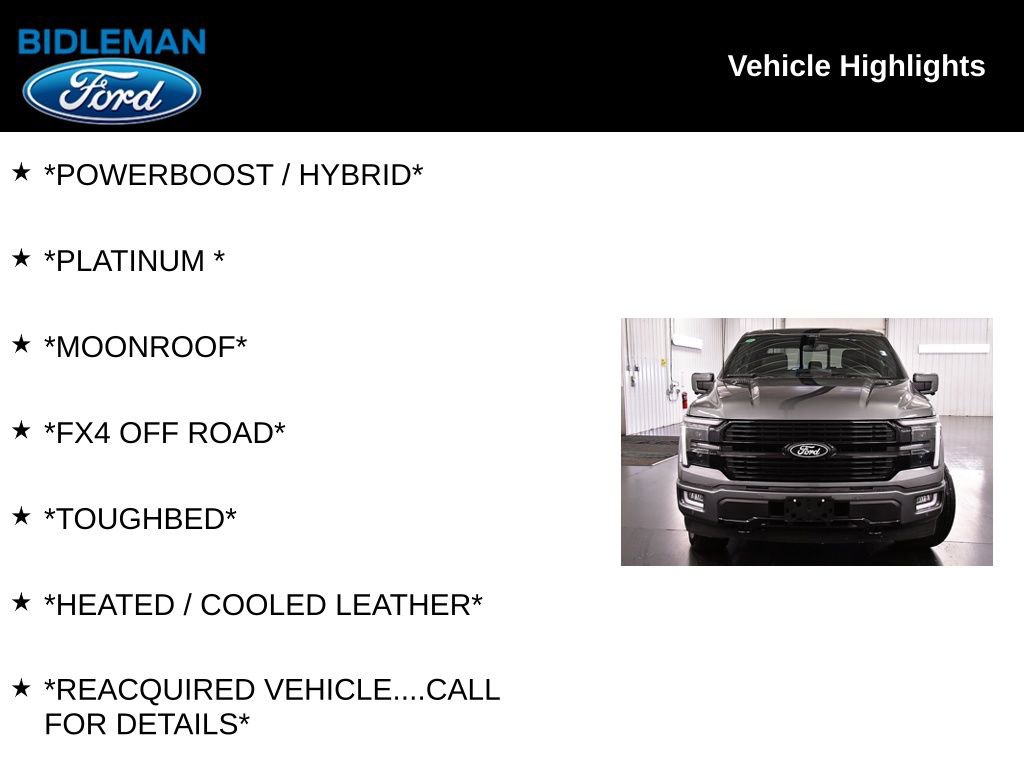 Used 2025 Ford F150 Platinum w/ Equipment Group 702A High image 10