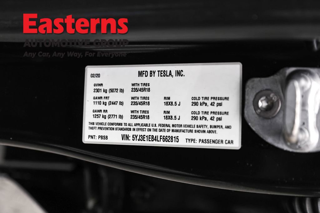 Used 2020 Tesla Model 3 Long Range image 31