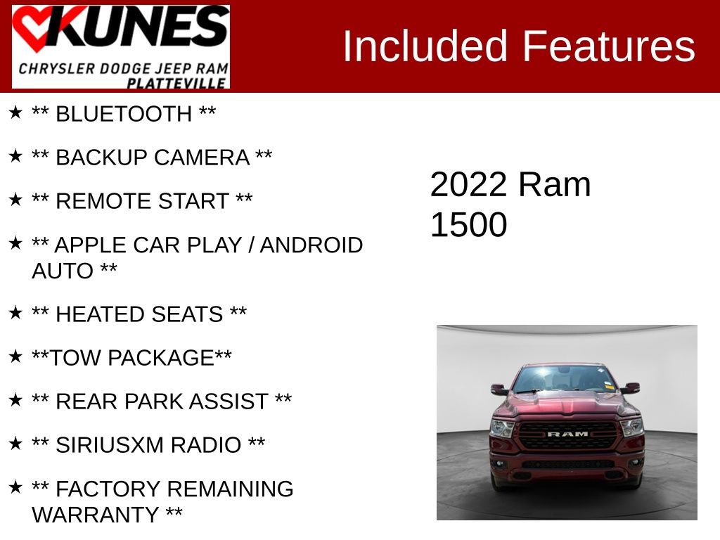 Used 2022 RAM 1500 Big Horn AWD/4WD image 2