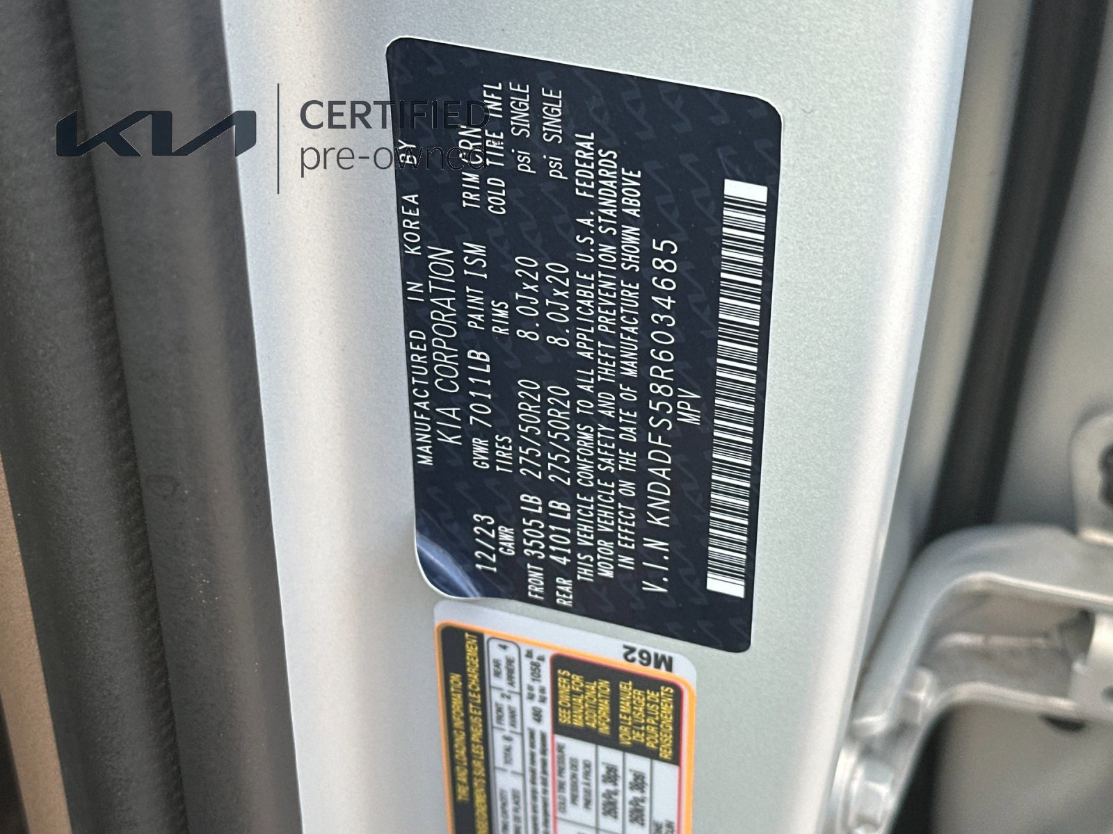 Certified 2024 Kia EV9 Land AWD/4WD image 30