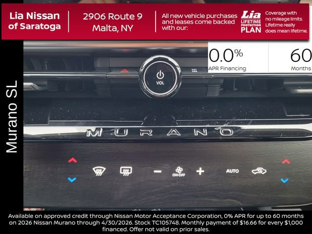 New 2026 Nissan Murano SL image 22
