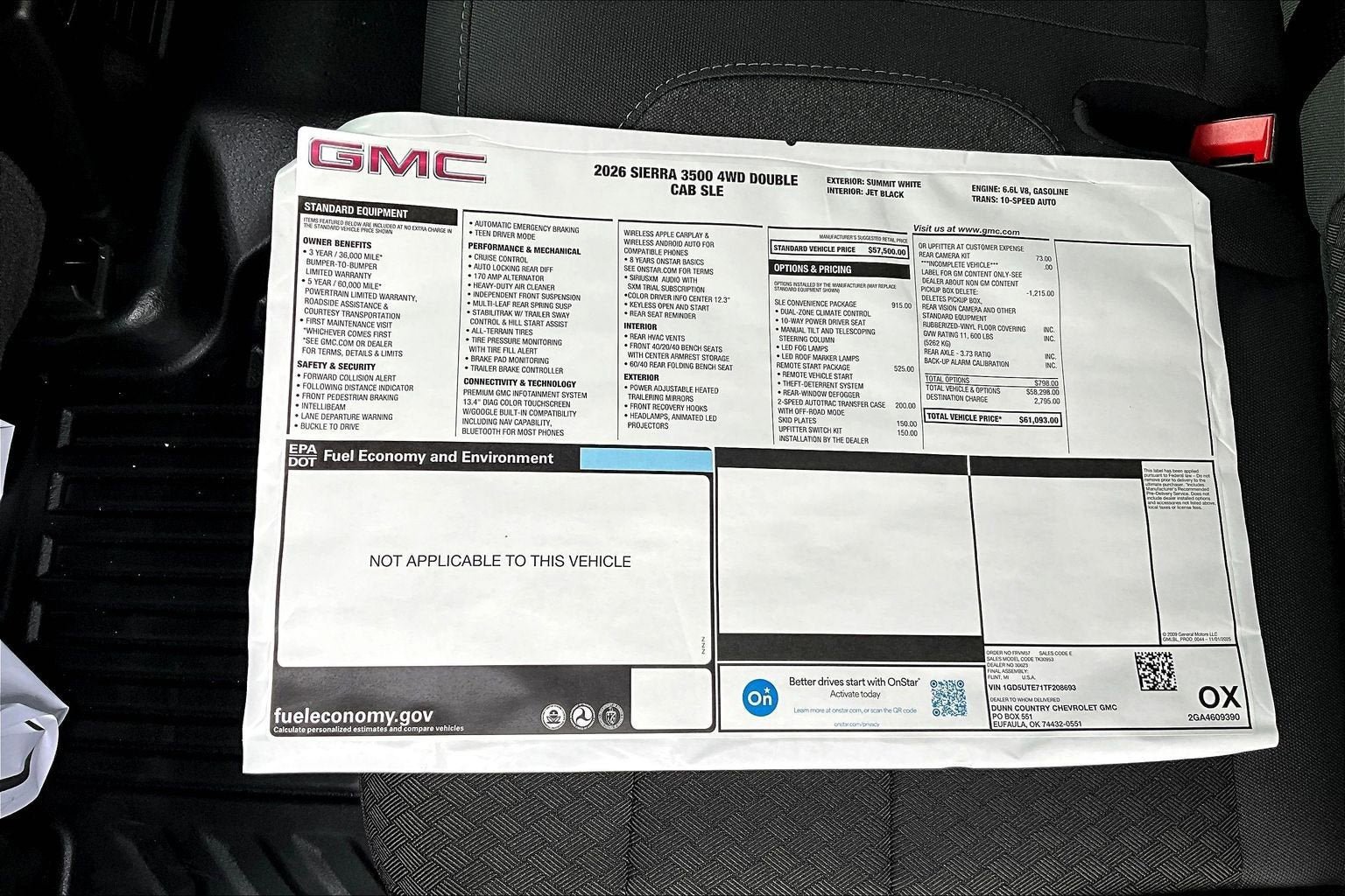 New 2026 GMC Sierra 3500 SLE w/ SLE Convenience Package AWD/4WD image 13