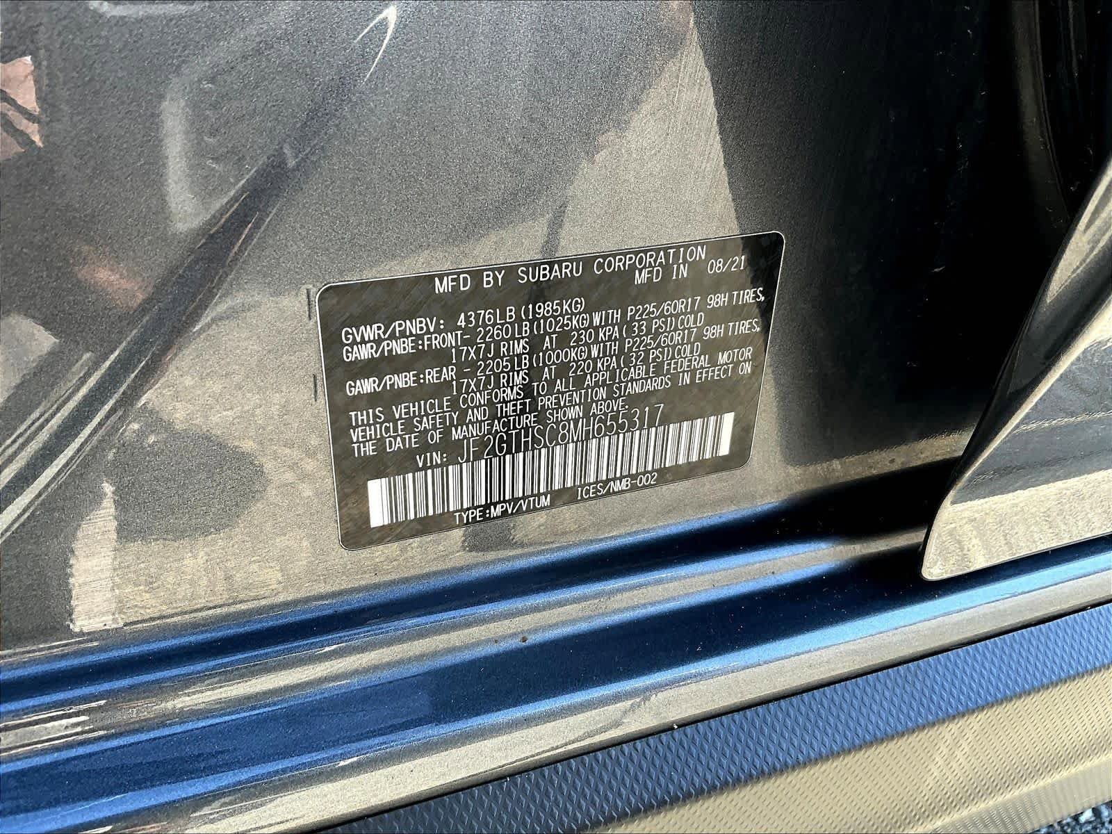 Used 2021 Subaru Crosstrek 2.5i Sport w/ Moonroof Package image 35