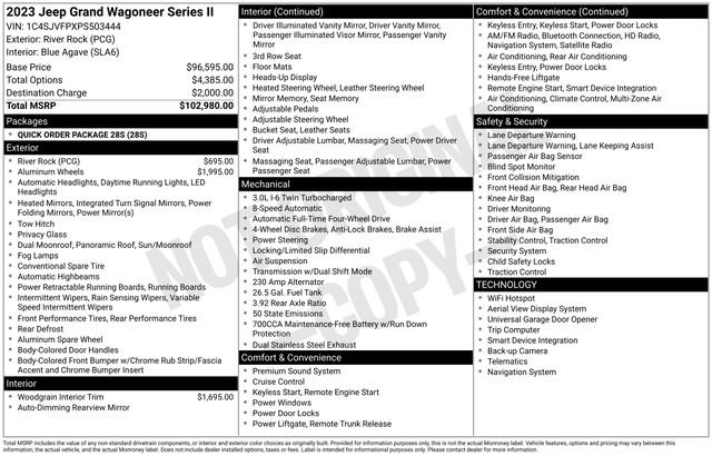 Used 2023 Jeep Grand Wagoneer Series II image 2