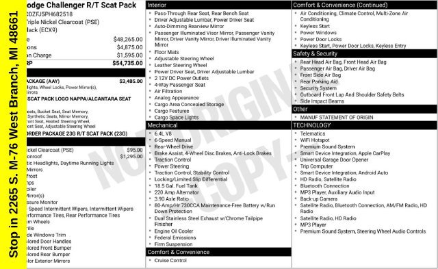 Used 2023 Dodge Challenger R/T Scat Pack w/ Plus Package RWD image 42