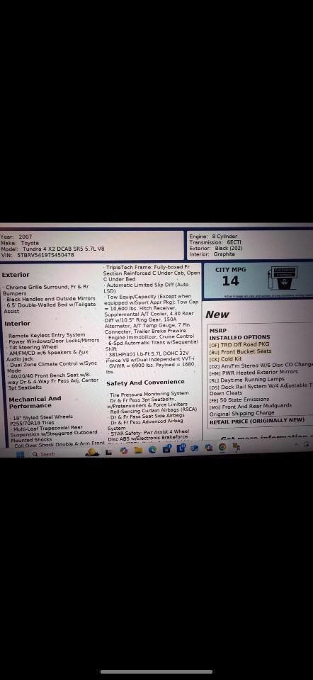 Used 2007 Toyota Tundra SR5 image 16