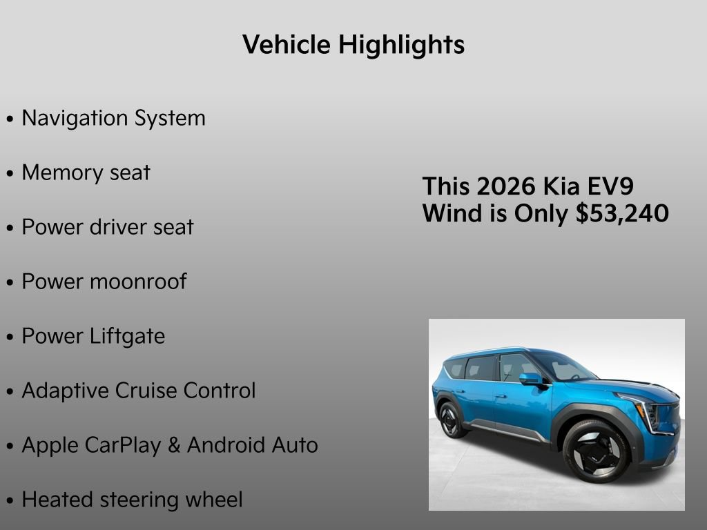 New 2026 Kia EV9 Wind AWD/4WD image 35