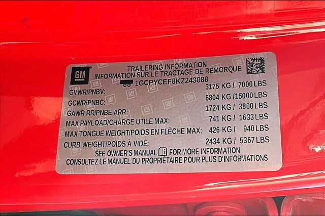 Used 2019 Chevrolet Silverado 1500 Custom Trail Boss image 16