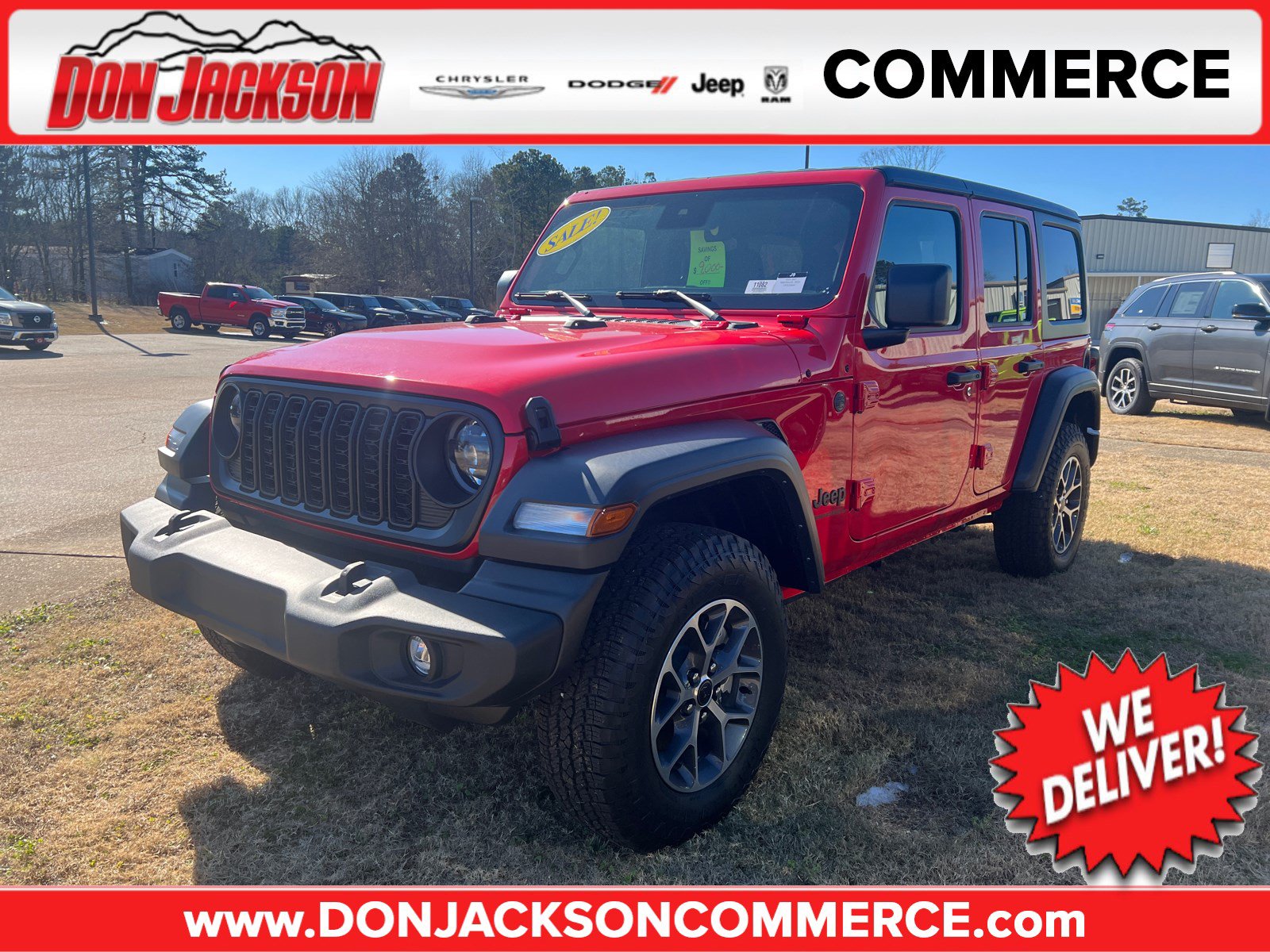New 2025 Jeep Wrangler Unlimited Sport AWD/4WD image 1