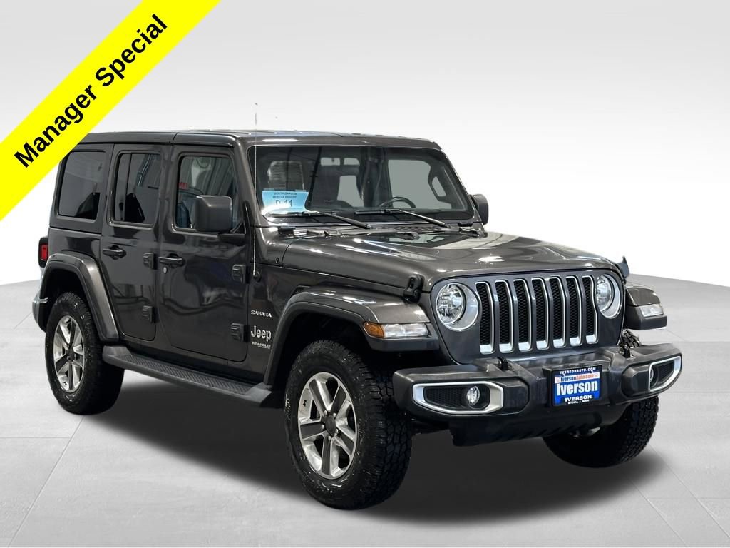 Used 2019 Jeep Wrangler Unlimited Sahara w/ Cold Weather Group AWD/4WD image 1